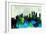 Shanghai City Skyline-NaxArt-Framed Art Print