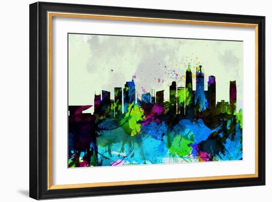 Shanghai City Skyline-NaxArt-Framed Art Print