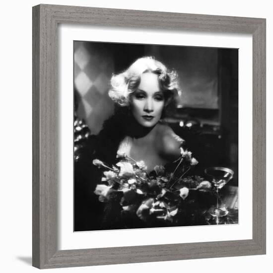 Shanghai Express by Josef von Sternberg with Marlene Dietrich, 1932 (b/w photo)-null-Framed Photo