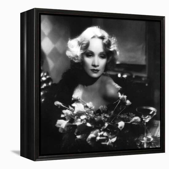 Shanghai Express by Josef von Sternberg with Marlene Dietrich, 1932 (b/w photo)-null-Framed Stretched Canvas