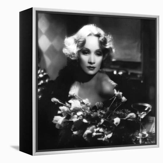 Shanghai Express by Josef von Sternberg with Marlene Dietrich, 1932 (b/w photo)-null-Framed Stretched Canvas