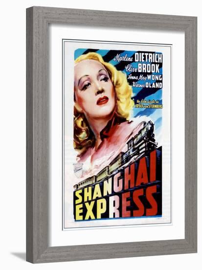 Shanghai Express, Marlene Dietrich, 1932-null-Framed Art Print