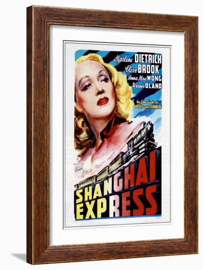 Shanghai Express, Marlene Dietrich, 1932-null-Framed Art Print