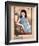 Shanghai Lady in Blue Dress-null-Framed Art Print