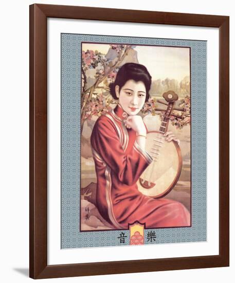 Shanghai Lady with Strings-null-Framed Art Print