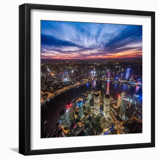 Shanghai Nights-Marco Carmassi-Framed Photographic Print