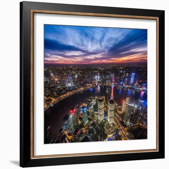 Shanghai Nights-Marco Carmassi-Framed Photographic Print