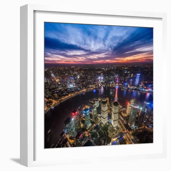 Shanghai Nights-Marco Carmassi-Framed Photographic Print