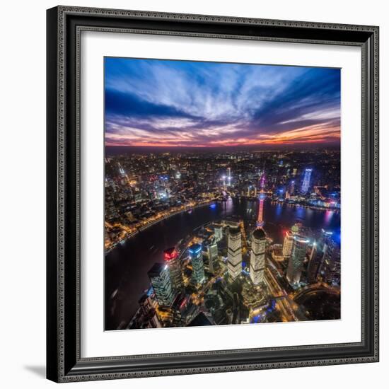 Shanghai Nights-Marco Carmassi-Framed Photographic Print