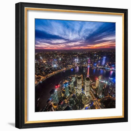 Shanghai Nights-Marco Carmassi-Framed Photographic Print