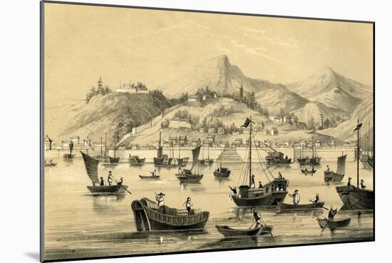 Shanghai, One of the Five Ports Opened by the Late Treaty to British Commerce, 1847-null-Mounted Giclee Print