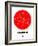 Shanghai Red Subway Map-NaxArt-Framed Art Print