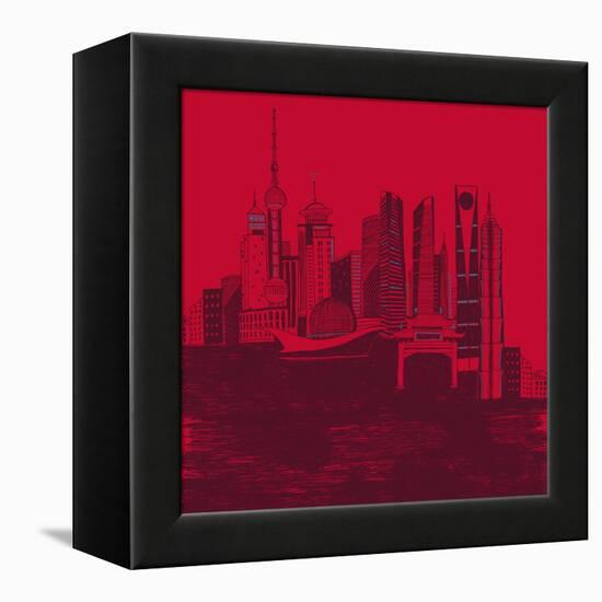 Shanghai Scribble-null-Framed Premier Image Canvas