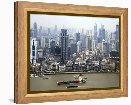 Shanghai Skyscrapers-Xiaoyang Liu-Framed Premier Image Canvas