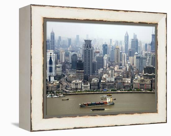 Shanghai Skyscrapers-Xiaoyang Liu-Framed Premier Image Canvas