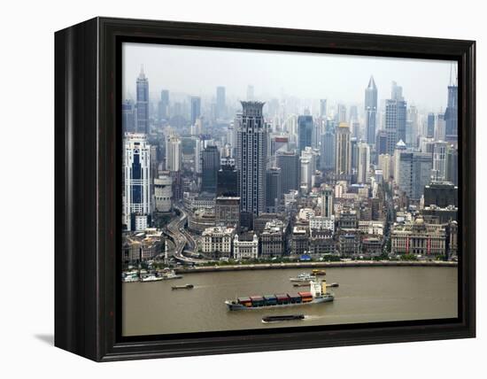 Shanghai Skyscrapers-Xiaoyang Liu-Framed Premier Image Canvas