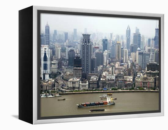 Shanghai Skyscrapers-Xiaoyang Liu-Framed Premier Image Canvas