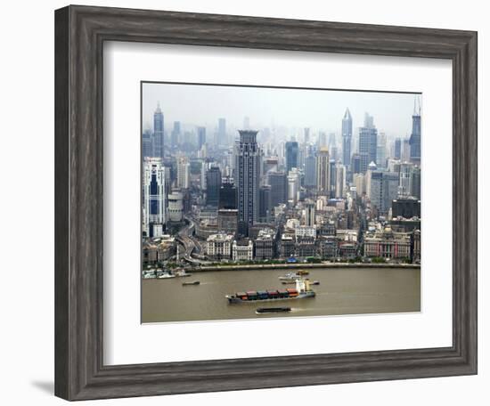 Shanghai Skyscrapers-Xiaoyang Liu-Framed Photographic Print