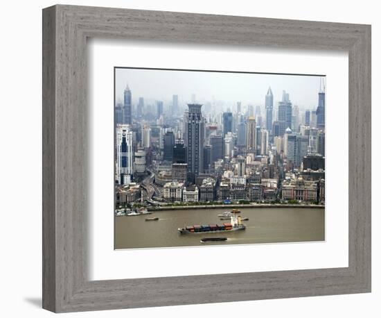 Shanghai Skyscrapers-Xiaoyang Liu-Framed Photographic Print