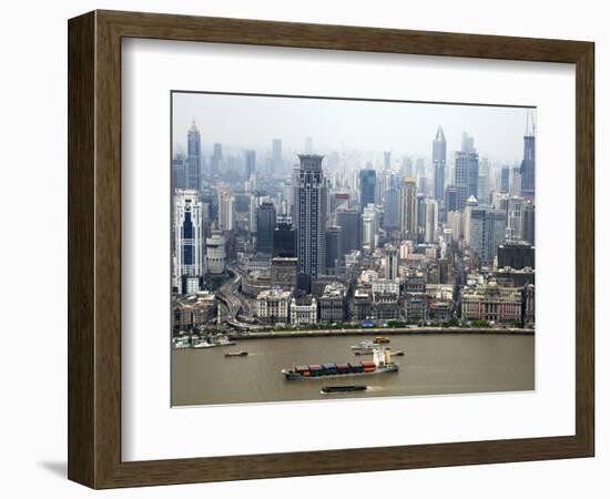 Shanghai Skyscrapers-Xiaoyang Liu-Framed Photographic Print