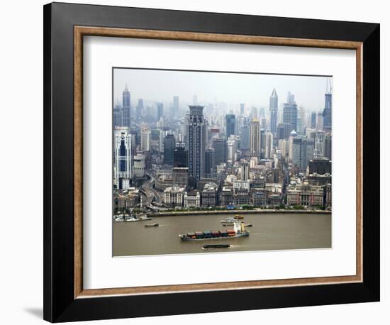 Shanghai Skyscrapers-Xiaoyang Liu-Framed Photographic Print