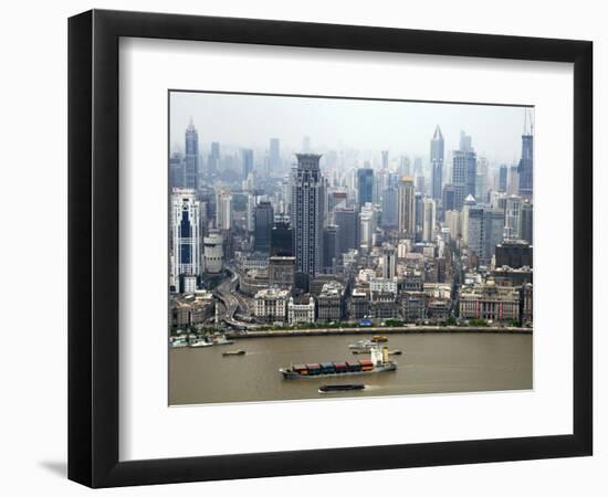 Shanghai Skyscrapers-Xiaoyang Liu-Framed Photographic Print