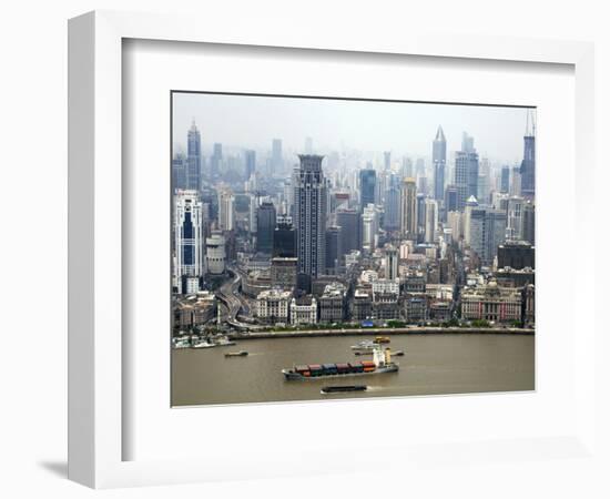 Shanghai Skyscrapers-Xiaoyang Liu-Framed Photographic Print