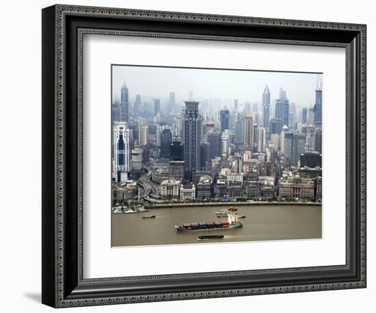 Shanghai Skyscrapers-Xiaoyang Liu-Framed Photographic Print