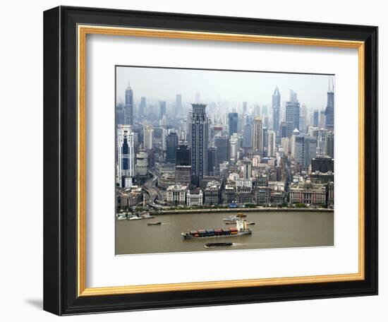 Shanghai Skyscrapers-Xiaoyang Liu-Framed Photographic Print