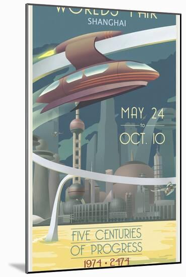 Shanghai Worlds Fair-Steve Thomas-Mounted Giclee Print