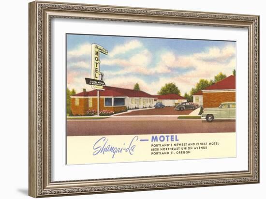 Shangri-La Motel, Portland, Oregon-null-Framed Art Print