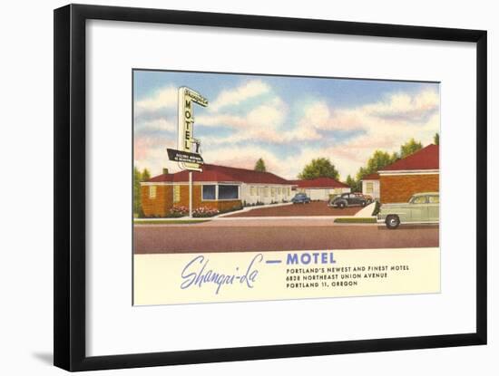 Shangri-La Motel, Portland, Oregon-null-Framed Art Print