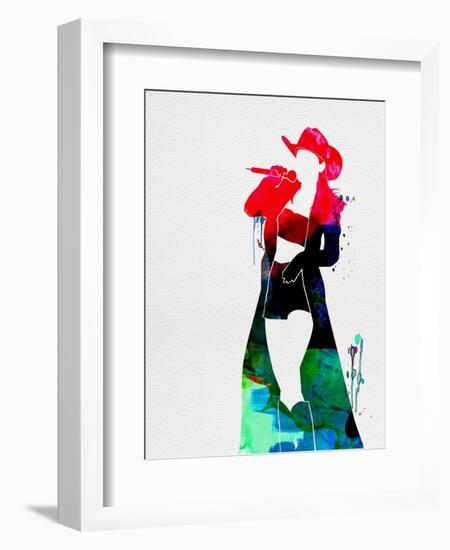 Shania Watercolor-Lana Feldman-Framed Premium Giclee Print