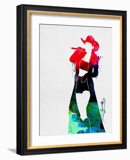 Shania Watercolor-Lana Feldman-Framed Art Print