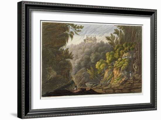 Shanklin Chine, from 'The Isle of Wight Illustrated, in a Series of Coloured Views'-Frederick Calvert-Framed Giclee Print