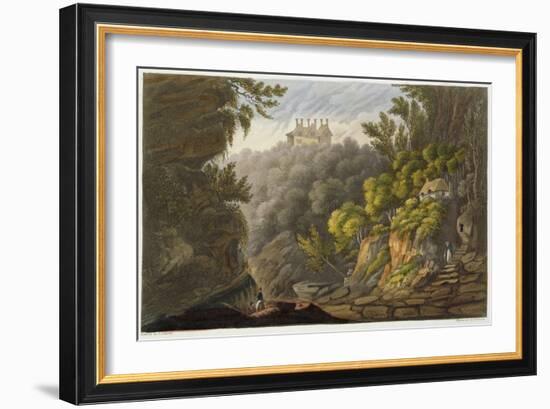 Shanklin Chine, from 'The Isle of Wight Illustrated, in a Series of Coloured Views'-Frederick Calvert-Framed Giclee Print