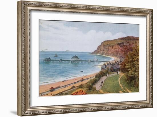 Shanklin Head and Pier, I W-Alfred Robert Quinton-Framed Giclee Print