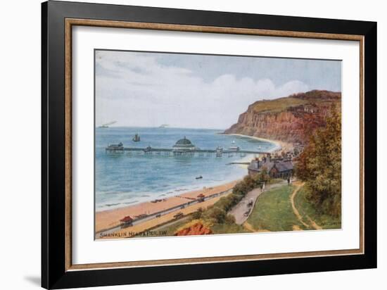 Shanklin Head and Pier, I W-Alfred Robert Quinton-Framed Giclee Print