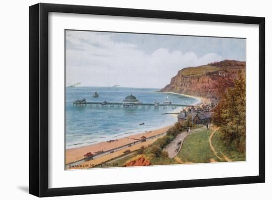 Shanklin Head and Pier, I W-Alfred Robert Quinton-Framed Giclee Print