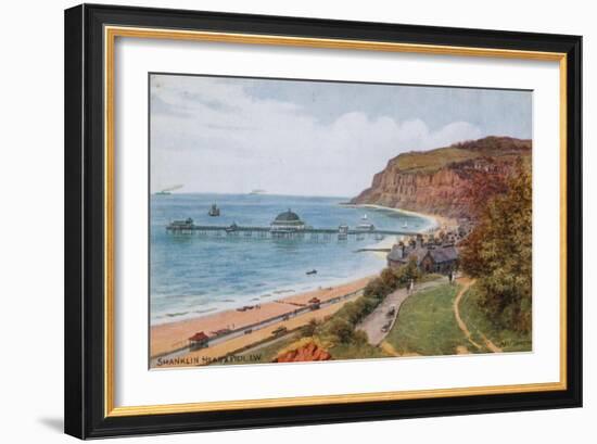 Shanklin Head and Pier, I W-Alfred Robert Quinton-Framed Giclee Print