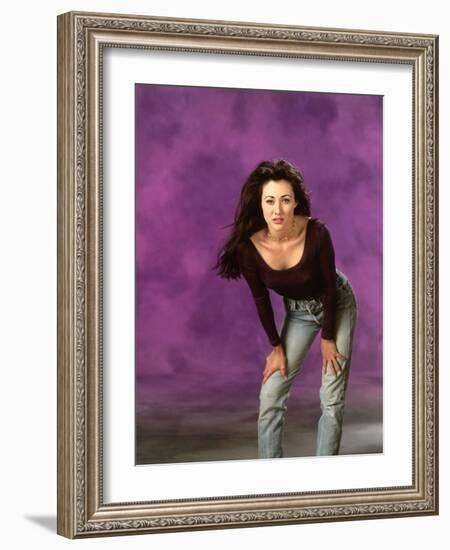 SHANNEN DOHERTY. "Beverly Hills, 90210" [1990].-null-Framed Photographic Print