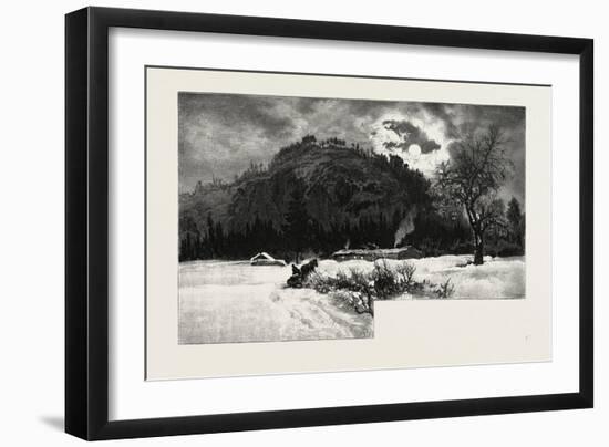 Shanty at Eagle's Nest, Canada, Nineteenth Century-null-Framed Giclee Print