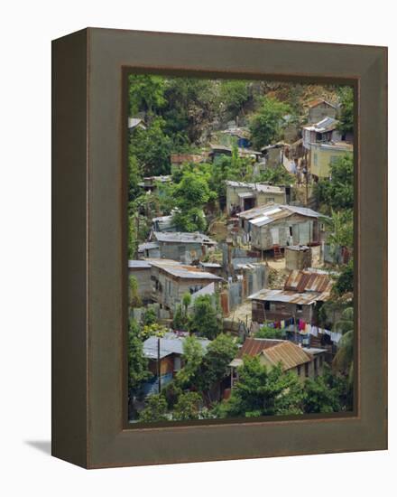 Shanty Town, Montego Bay, Jamaica, Caribbean, West Indies-Robert Harding-Framed Premier Image Canvas