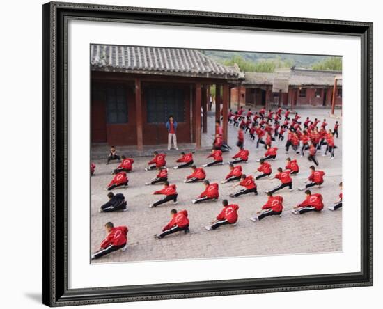 Shaolin Monastery, Shaolin, Birthplace of Kung Fu Martial Art, Henan Province, China-Kober Christian-Framed Photographic Print