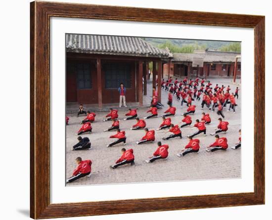 Shaolin Monastery, Shaolin, Birthplace of Kung Fu Martial Art, Henan Province, China-Kober Christian-Framed Photographic Print