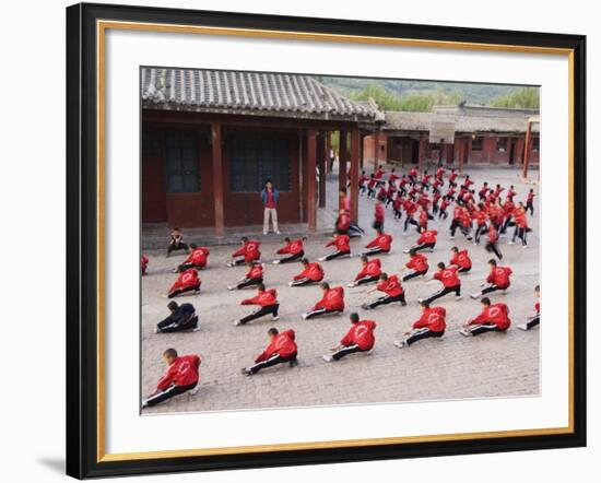 Shaolin Monastery, Shaolin, Birthplace of Kung Fu Martial Art, Henan Province, China-Kober Christian-Framed Photographic Print
