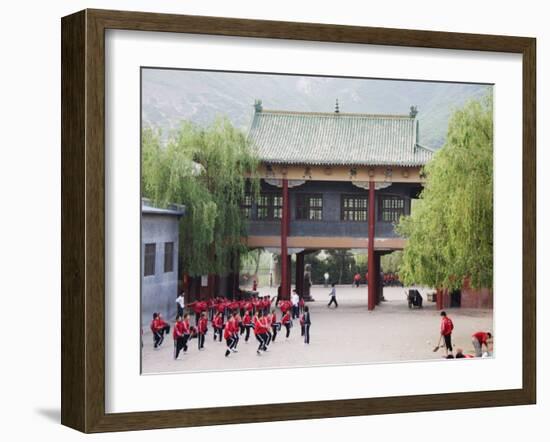 Shaolin Monastery, Shaolin, Birthplace of Kung Fu Martial Art, Henan Province, China-Kober Christian-Framed Photographic Print