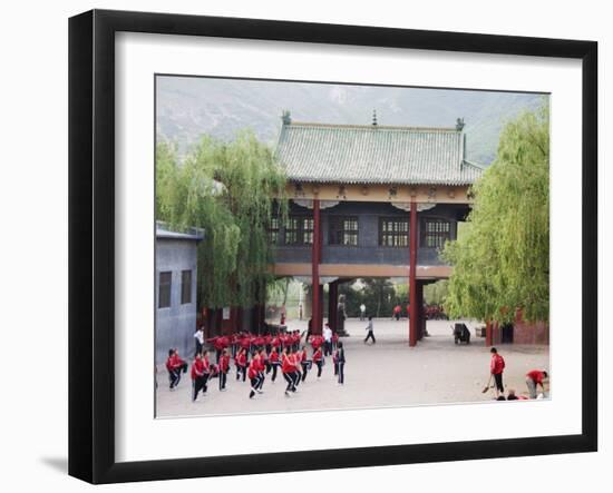 Shaolin Monastery, Shaolin, Birthplace of Kung Fu Martial Art, Henan Province, China-Kober Christian-Framed Photographic Print