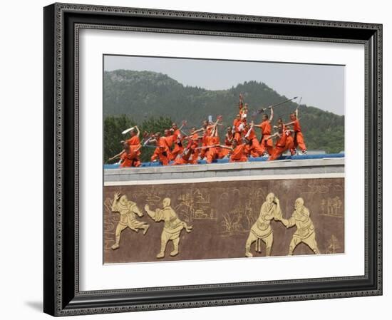 Shaolin Temple, Shaolin, Birthplace of Kung Fu Martial Art, Henan Province, China-Kober Christian-Framed Photographic Print