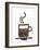 Shape of a Cup of Coffee in Coffee Beans-Gustavo Andrade-Framed Photographic Print